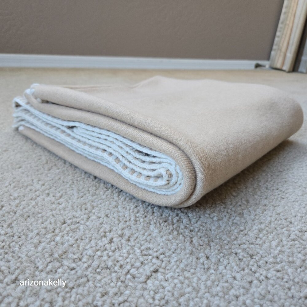 The Cashmere Project THICK Wrap Tan and Cream - Picture 16 of 16